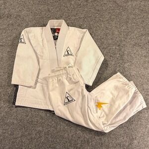 Storm Alliance Youth Y3 Kids BJJ Gi Jiu Jitsu Kimono White Jacket Pants